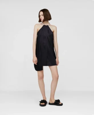 Mini-robe à col roulé