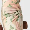Mini-robe à manches longues imprimée pivoines Mini-robe à manches longues imprimée pivoines