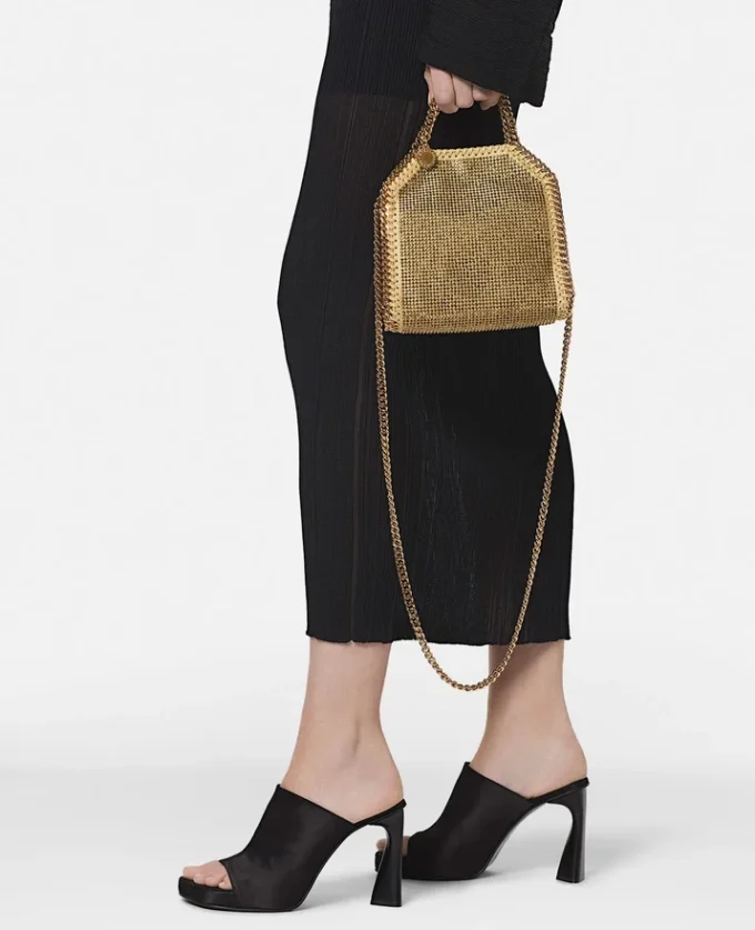 Mini sac cabas Falabella en maille cristal Mini sac cabas Falabella en maille cristal
