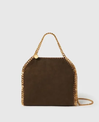 Mini sac fourre-tout Falabella en daim