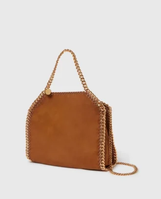 Mini sac fourre-tout Falabella en daim