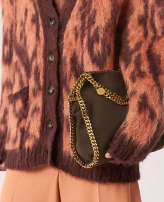 Mini sac fourre-tout Falabella en daim