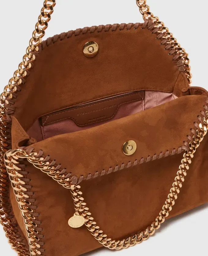 Mini sac fourre-tout Falabella en daim Mini sac fourre-tout Falabella en daim