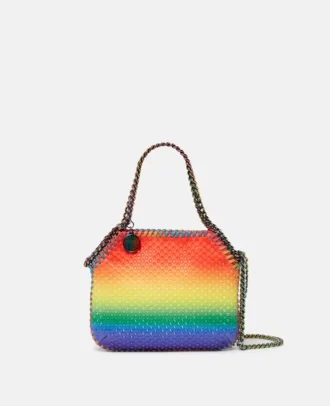 Mini sac fourre-tout Falabella Rainbow Crystal Dégradé
