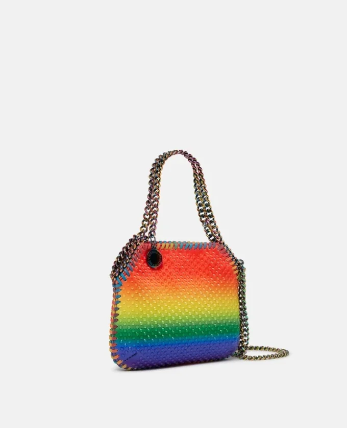 Mini sac fourre-tout Falabella Rainbow Crystal Dégradé Mini sac fourre-tout Falabella Rainbow Crystal Dégradé