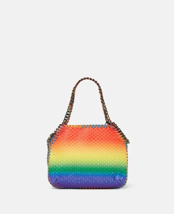 Mini sac fourre-tout Falabella Rainbow Crystal Dégradé Mini sac fourre-tout Falabella Rainbow Crystal Dégradé