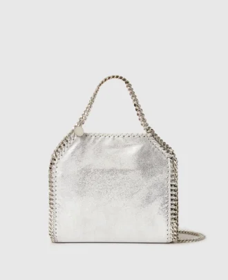 Mini sac fourre-tout métallisé Falabella