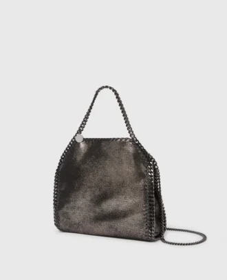 Mini sac fourre-tout métallisé Falabella