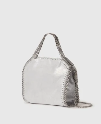 Mini sac fourre-tout métallisé Falabella