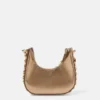 Mini sac hobo Frayme métallisé à fermeture zippée Mini sac hobo Frayme métallisé à fermeture zippée