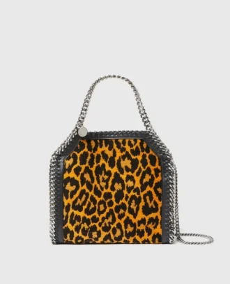 Mini sac à main Falabella Leopard