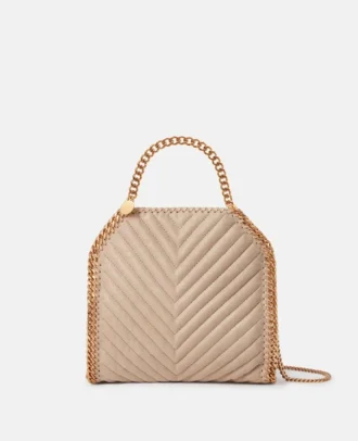 Mini sac à main matelassé Falabella Chevron