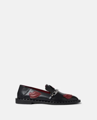 Mocassins Falabella avec appliqué lèvres