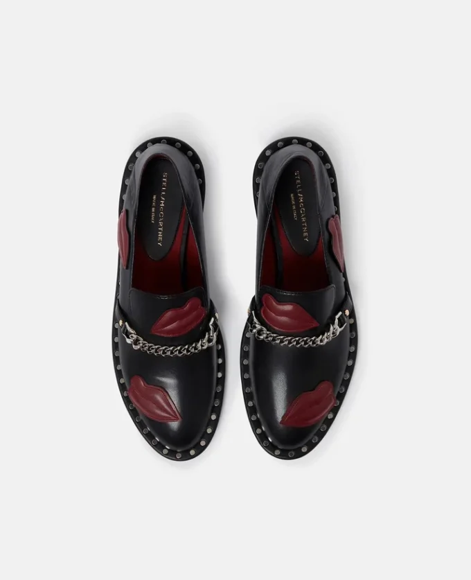 Mocassins Falabella avec appliqué lèvres Mocassins Falabella avec appliqué lèvres