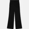 Pantalon ajusté en flanelle de laine Pantalon ajusté en flanelle de laine