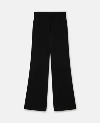 Pantalon ajusté en flanelle de laine