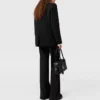 Pantalon ajusté en flanelle de laine Pantalon ajusté en flanelle de laine