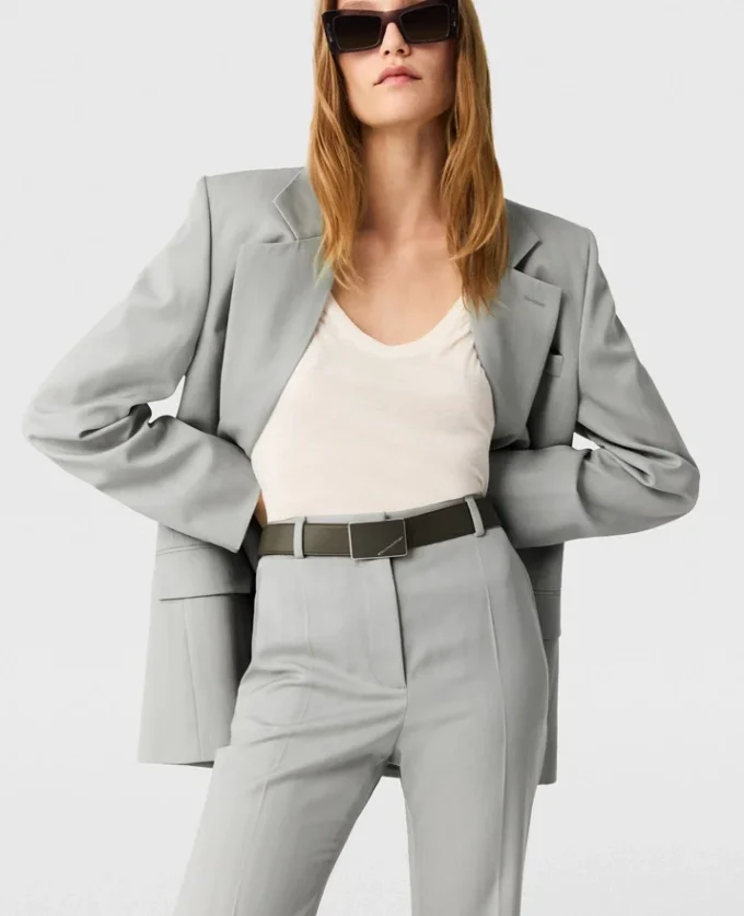 Pantalon botcut taille moyenne Pantalon botcut taille moyenne