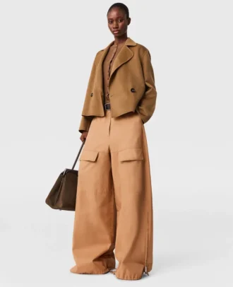 Pantalon cargo à jambes larges