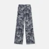 Pantalon de pyjama en soie imprimé Fungi Forest Pantalon de pyjama en soie imprimé Fungi Forest