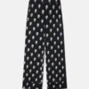 Pantalon de pyjama sexy en crêpe de Chine imprimé robot
