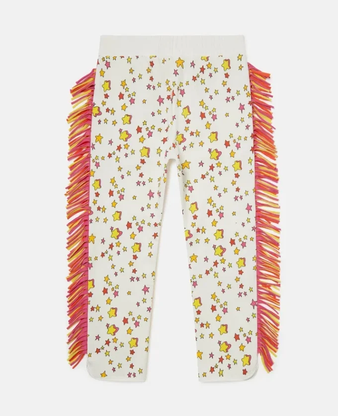 Pantalon de survêtement à cordon coulissant et franges Star Graphic Pantalon de survêtement à cordon coulissant et franges Star Graphic