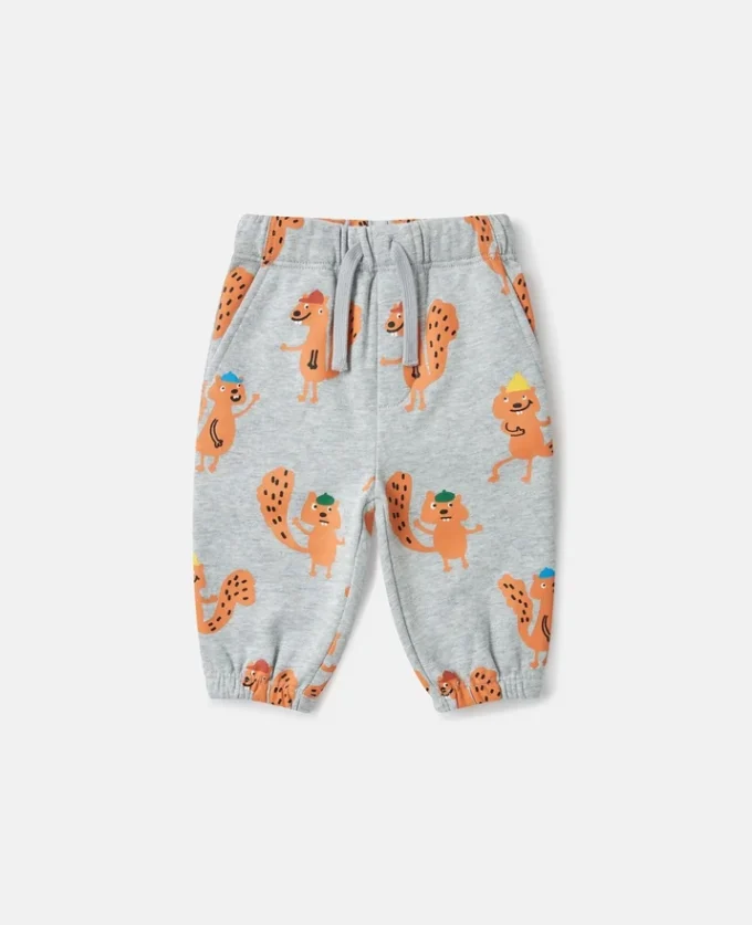 Pantalon de survêtement à cordon coulissant et imprimé écureuil Pantalon de survêtement à cordon coulissant et imprimé écureuil