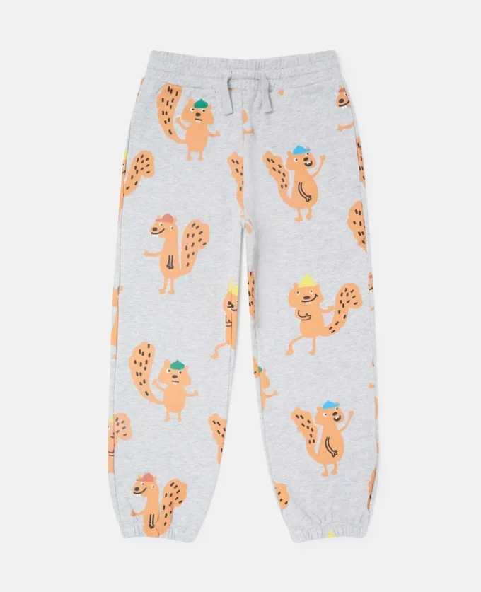 Pantalon de survêtement à cordon coulissant et imprimé écureuil Pantalon de survêtement à cordon coulissant et imprimé écureuil
