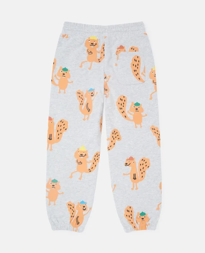 Pantalon de survêtement à cordon coulissant et imprimé écureuil Pantalon de survêtement à cordon coulissant et imprimé écureuil