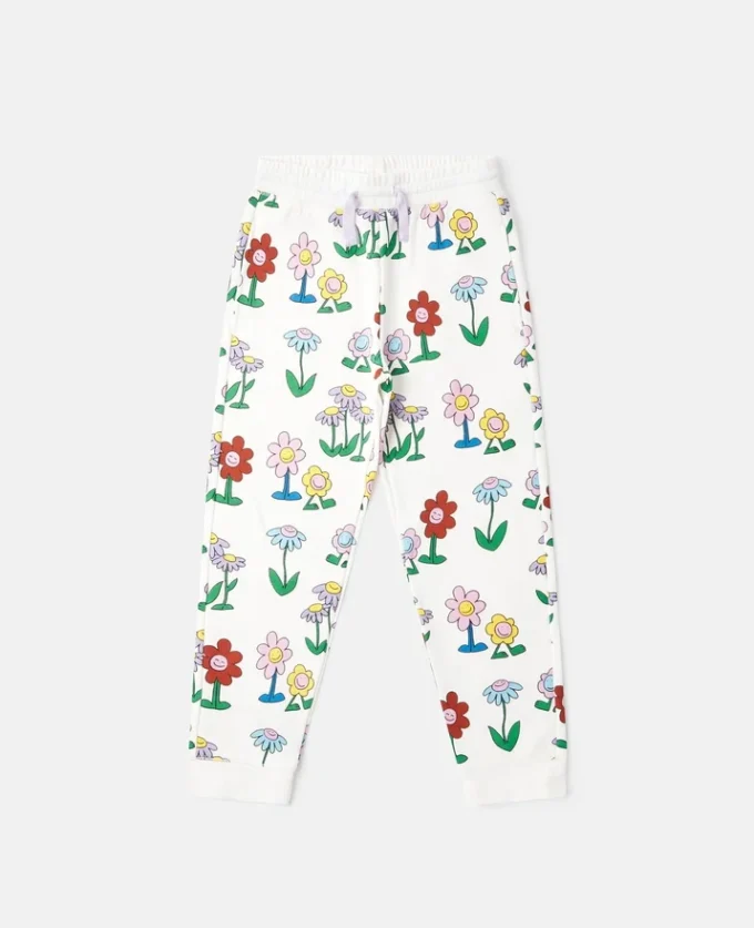 Pantalon de survêtement à cordon coulissant et imprimé floral Pantalon de survêtement à cordon coulissant et imprimé floral