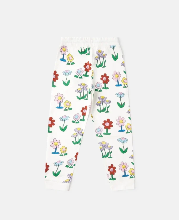 Pantalon de survêtement à cordon coulissant et imprimé floral Pantalon de survêtement à cordon coulissant et imprimé floral