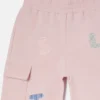 Pantalon de survêtement à cordon coulissant et logo brodé Pantalon de survêtement à cordon coulissant et logo brodé
