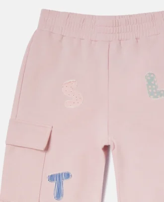 Pantalon de survêtement à cordon coulissant et logo brodé