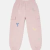 Pantalon de survêtement à cordon coulissant et logo brodé Pantalon de survêtement à cordon coulissant et logo brodé