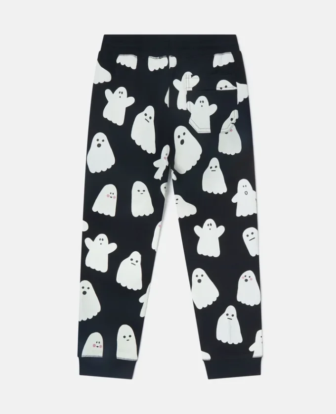 Pantalon de survêtement à cordon coulissant imprimé fantôme Pantalon de survêtement à cordon coulissant imprimé fantôme