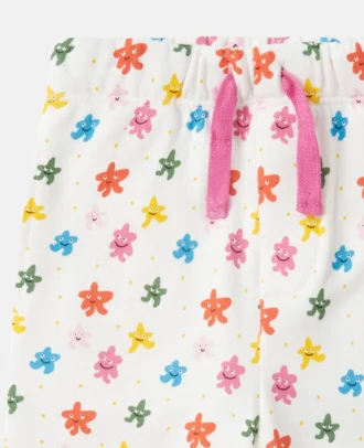 Pantalon de survêtement à cordon coulissant imprimé étoiles
