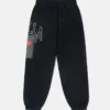 Pantalon de survêtement à cordon et logo graphique Pantalon de survêtement à cordon et logo graphique