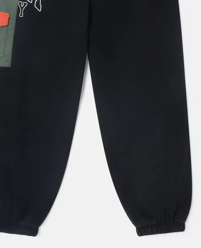 Pantalon de survêtement à cordon et logo graphique Pantalon de survêtement à cordon et logo graphique
