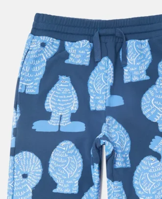 Pantalon de survêtement à cordon Monster Print