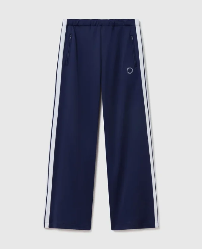 Pantalon de survêtement à double bande et taille élastiquée Pantalon de survêtement à double bande et taille élastiquée
