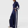 Pantalon de survêtement à double bande et taille élastiquée Pantalon de survêtement à double bande et taille élastiquée