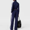 Pantalon de survêtement à double bande et taille élastiquée Pantalon de survêtement à double bande et taille élastiquée