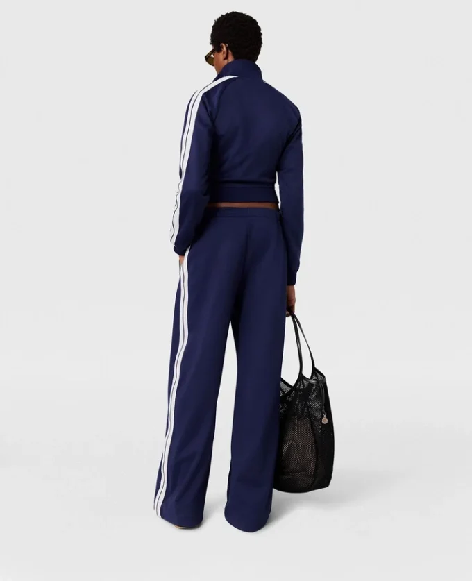 Pantalon de survêtement à double bande et taille élastiquée Pantalon de survêtement à double bande et taille élastiquée