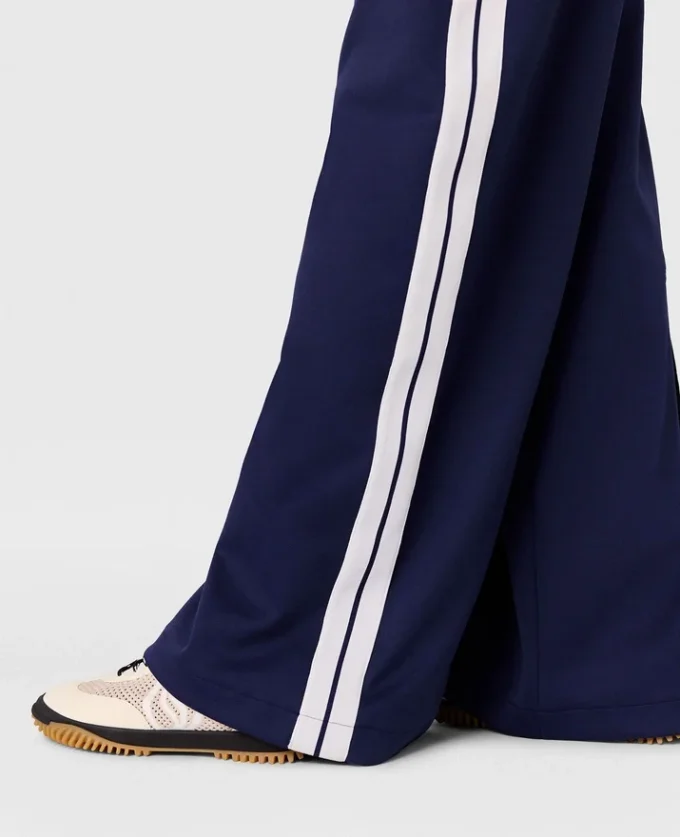 Pantalon de survêtement à double bande et taille élastiquée Pantalon de survêtement à double bande et taille élastiquée