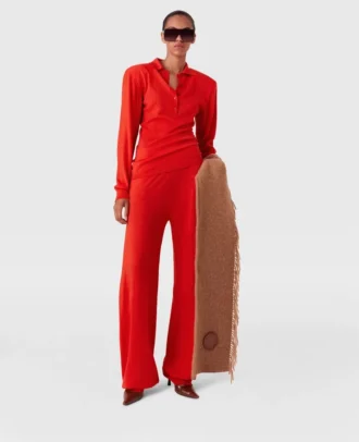 Pantalon de survêtement droit en maille