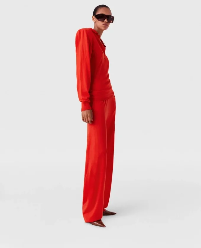 Pantalon de survêtement droit en maille Pantalon de survêtement droit en maille