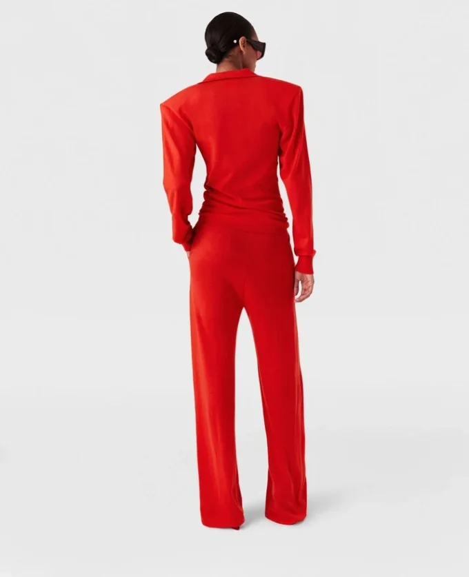 Pantalon de survêtement droit en maille Pantalon de survêtement droit en maille
