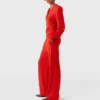 Pantalon de survêtement droit en maille Pantalon de survêtement droit en maille