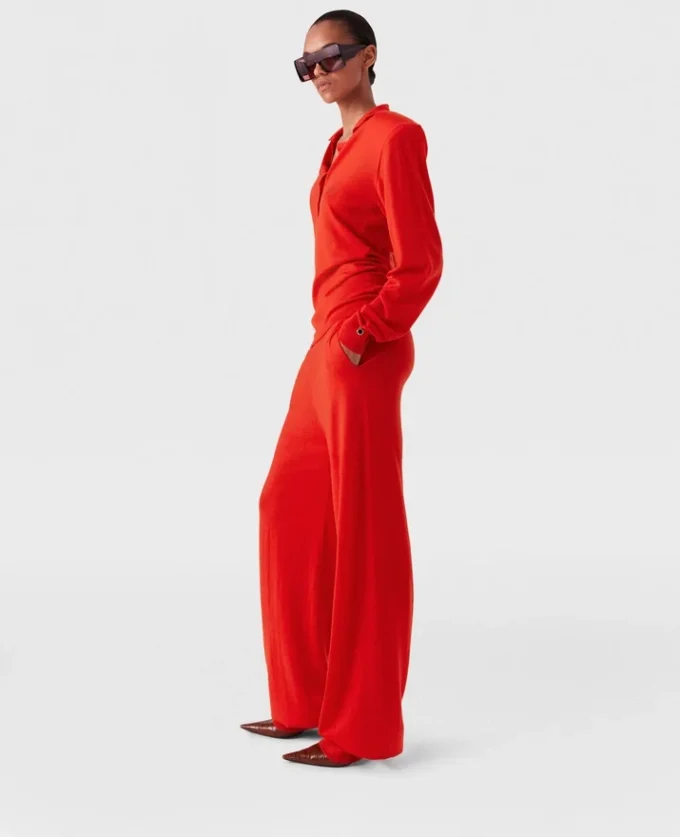 Pantalon de survêtement droit en maille Pantalon de survêtement droit en maille