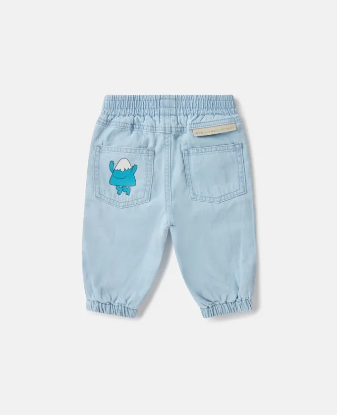 Pantalon de survêtement en jean avec motif Earth Friends Pantalon de survêtement en jean avec motif Earth Friends
